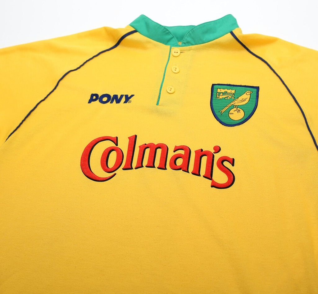 1997/99 NORWICH CITY Vintage PONY Home Football Shirt (XXL)