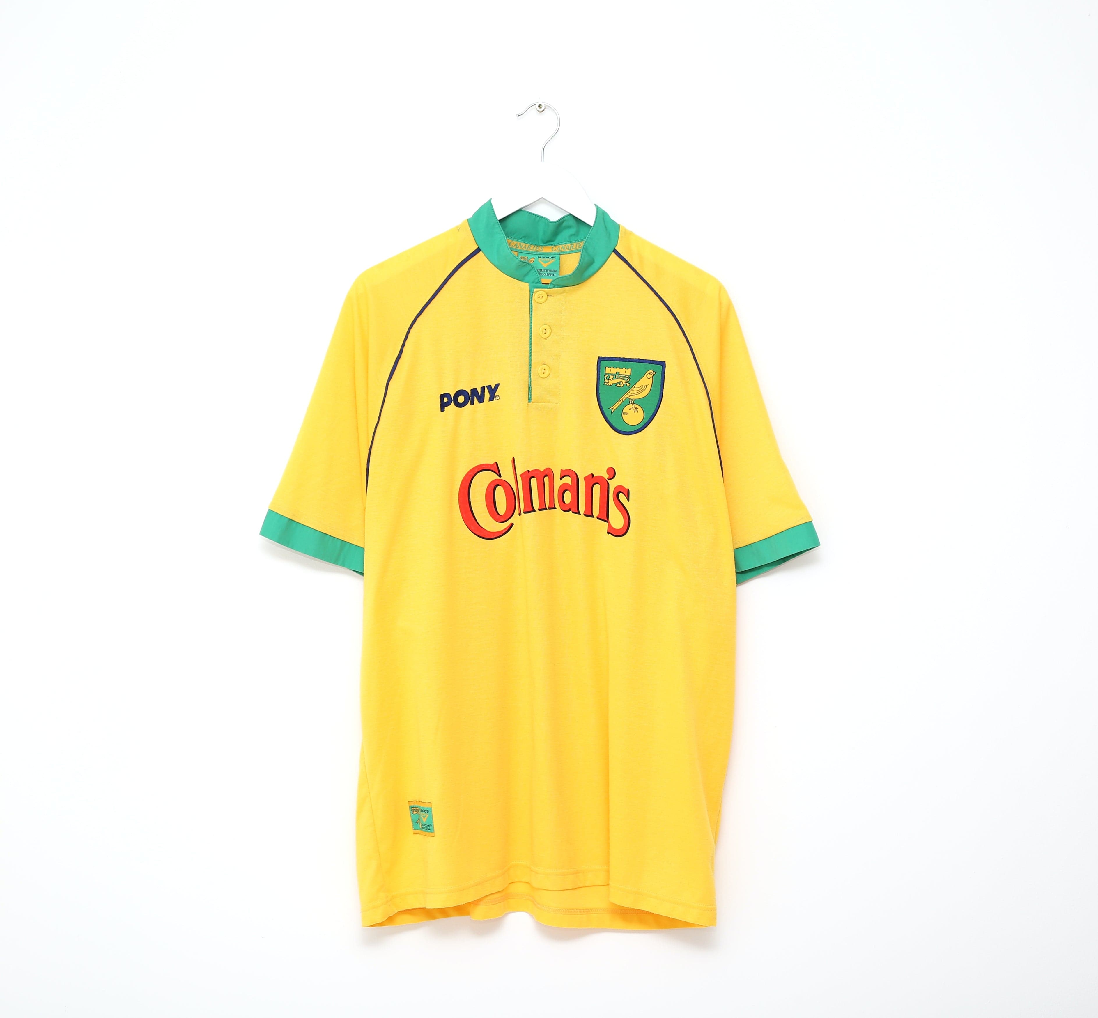 1997/99 NORWICH CITY Vintage PONY Home Football Shirt (XXL)