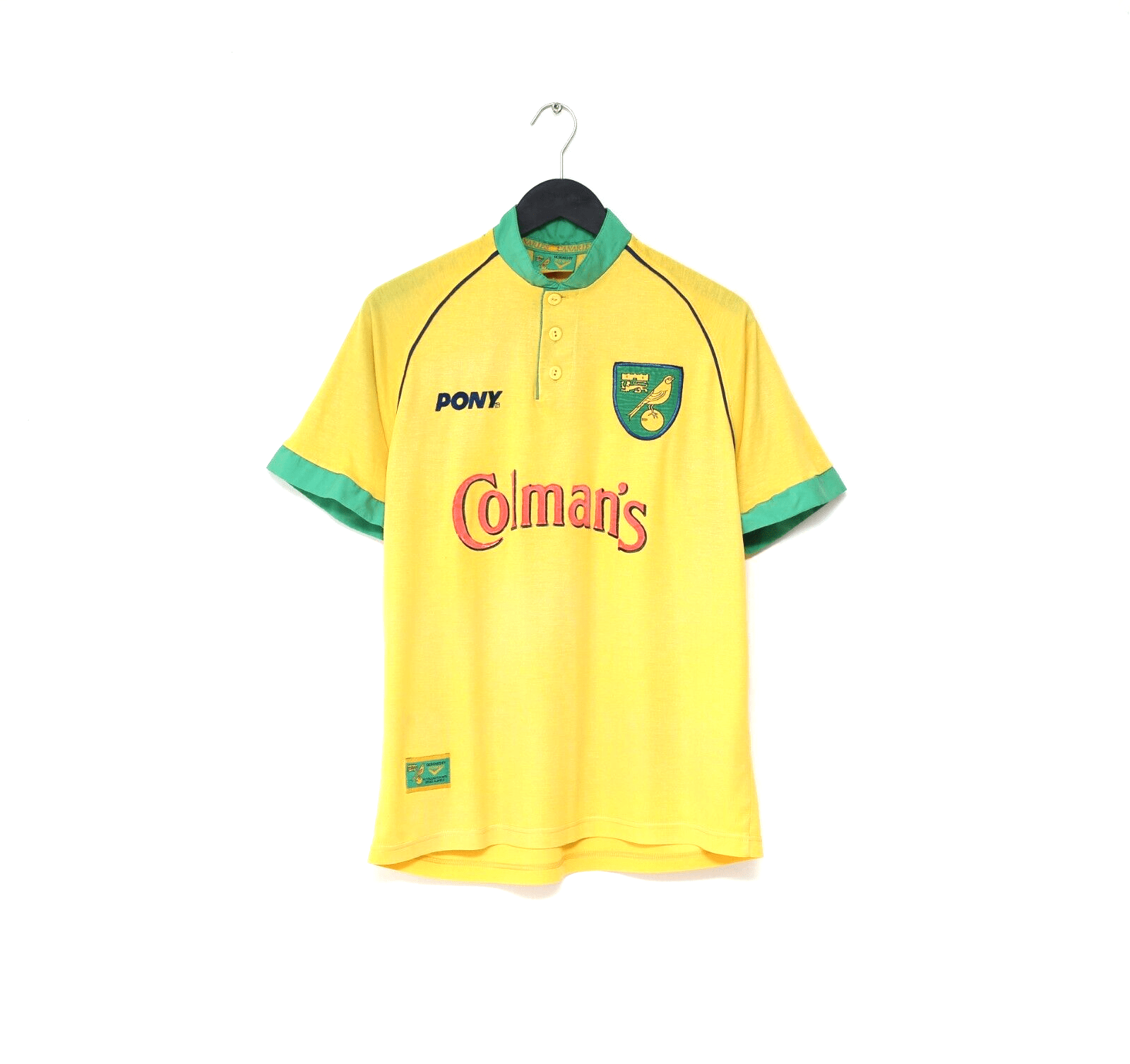1997/99 NORWICH CITY Vintage PONY Home Shirt (M)