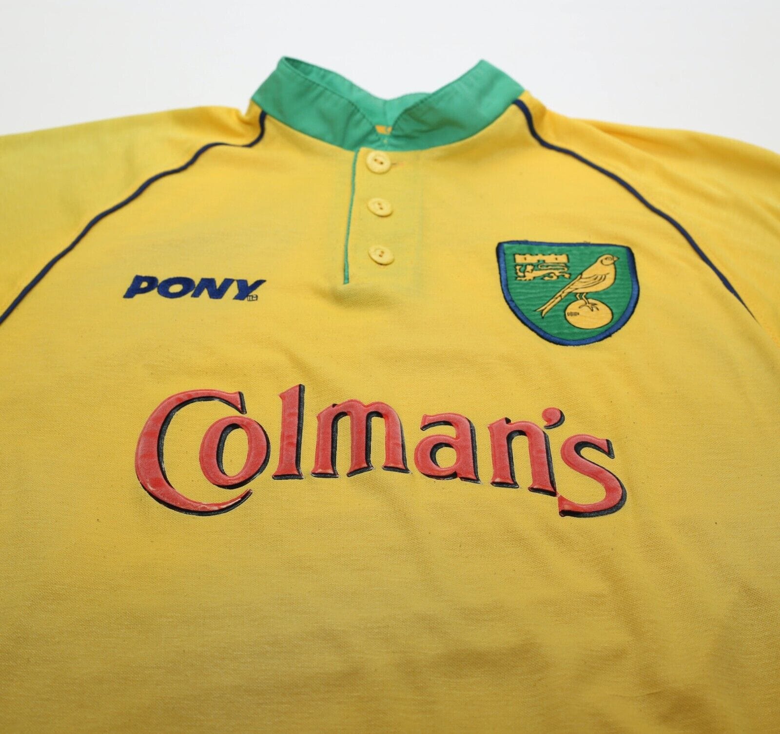 1997/99 NORWICH CITY Vintage PONY Home Shirt (M)