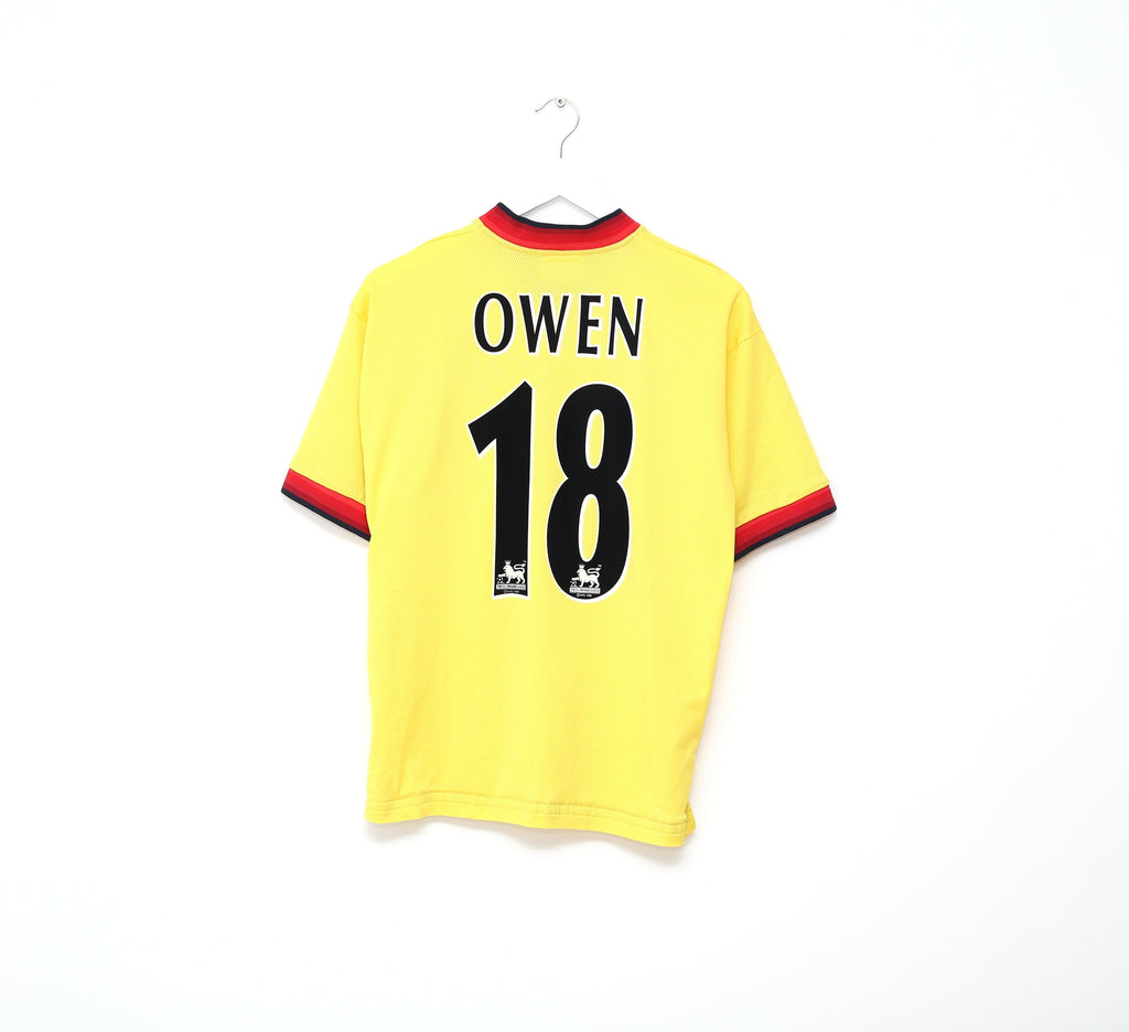 1997/99 OWEN #18 Liverpool Reebok Away Nike Football Shirt (M)