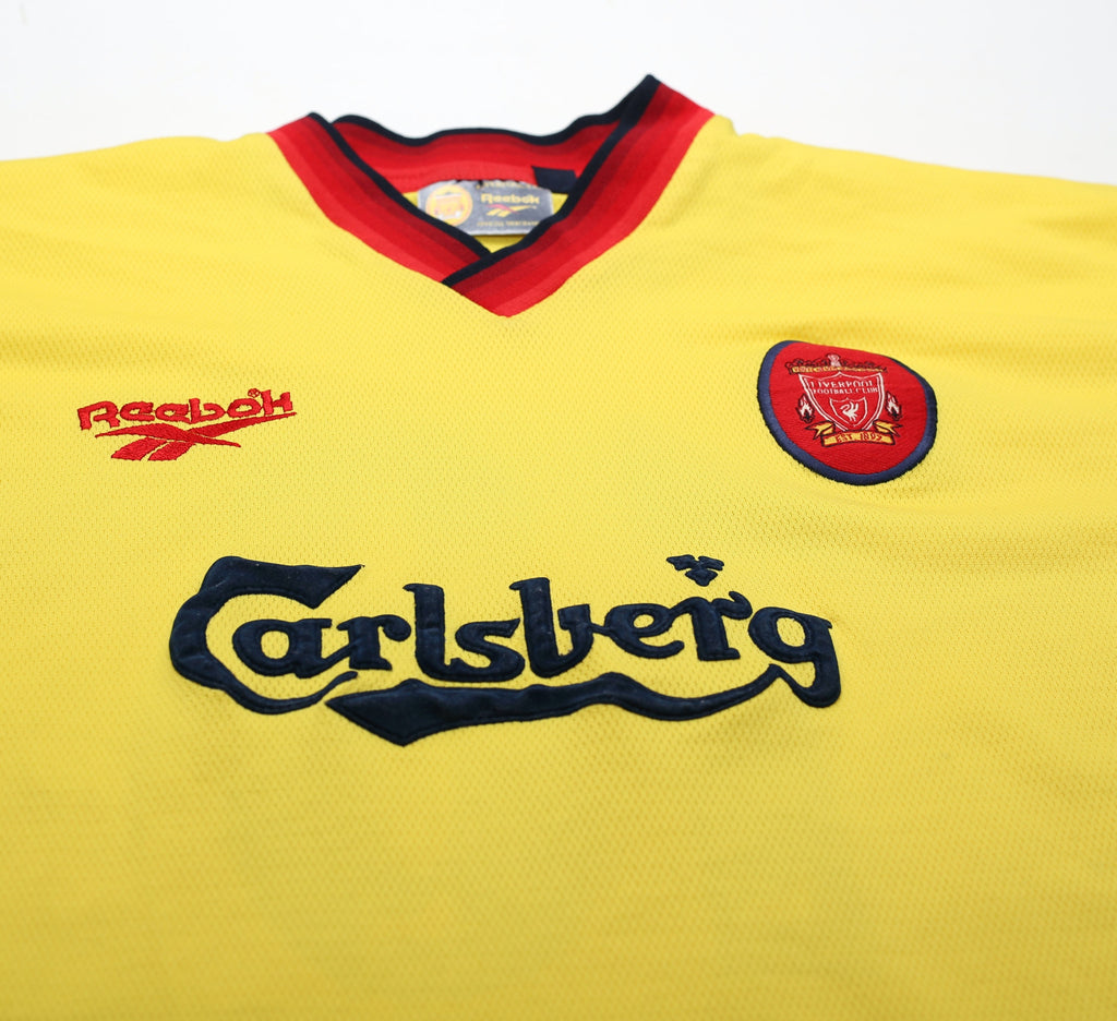 1997/99 OWEN #18 Liverpool Reebok Away Nike Football Shirt (M)