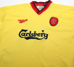 1997/99 OWEN #18 Liverpool Reebok Away Nike Football Shirt (M)