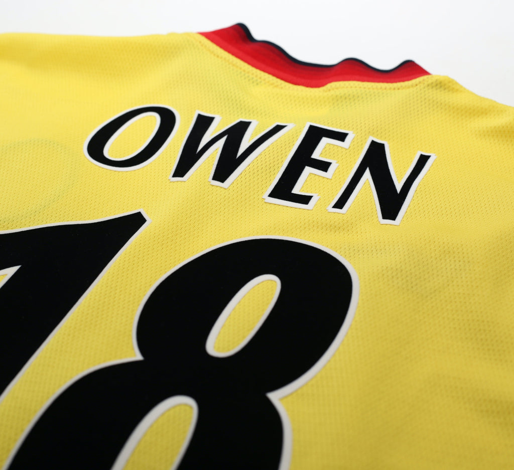 1997/99 OWEN #18 Liverpool Reebok Away Nike Football Shirt (M)