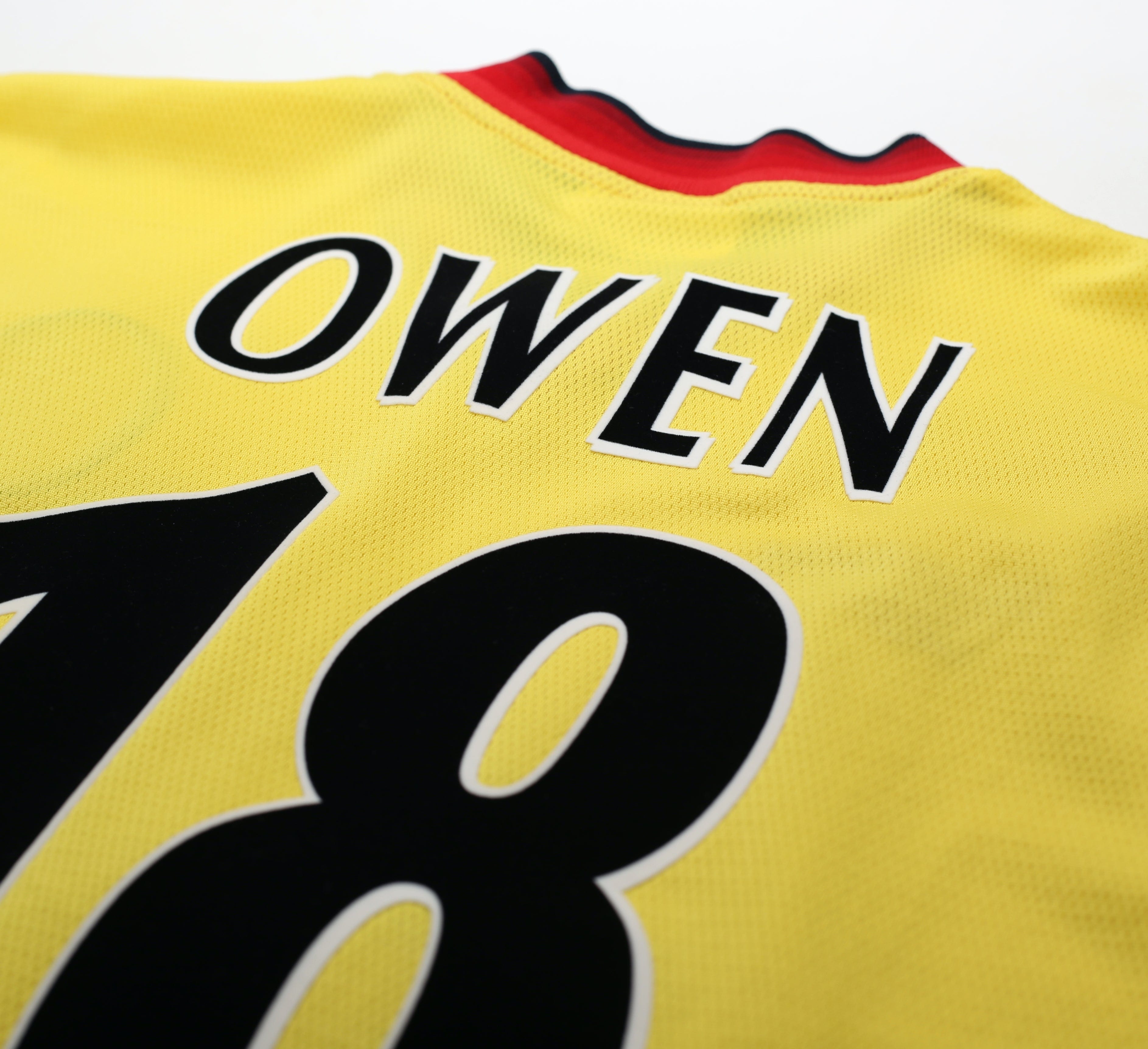 1997/99 OWEN #18 Liverpool Reebok Away Nike Football Shirt (M)