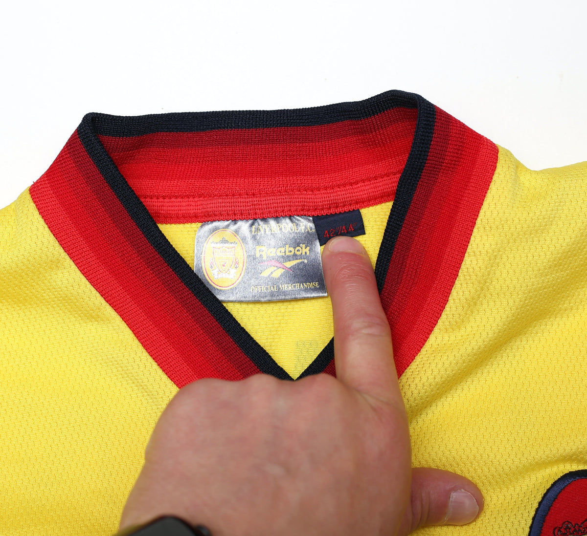 1997/99 OWEN #18 Liverpool Reebok Away Nike Football Shirt (M)