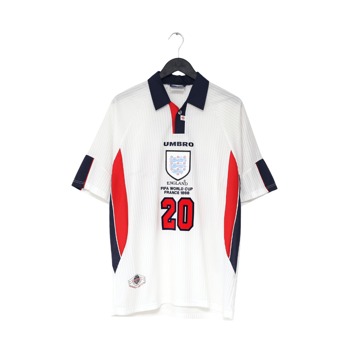 1997/99 OWEN #20 England Vintage Umbro Home Football Shirt (L/XL) France WC 98