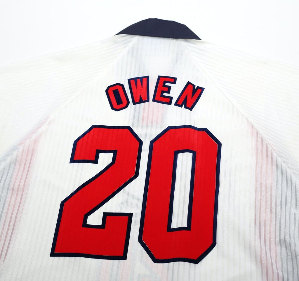 1997/99 OWEN #20 England Vintage Umbro Home Football Shirt (M/L) France WC 98