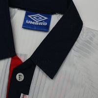 1997/99 Owen #20 England Vintage Umbro Home Football Shirt (M/L) WC 1998