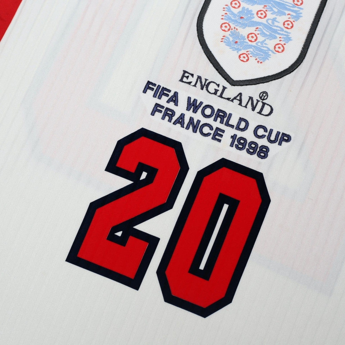1997/99 Owen #20 England Vintage Umbro Home Football Shirt (M/L) WC 1998