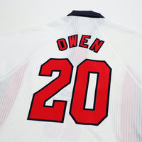 1997/99 Owen #20 England Vintage Umbro Home Football Shirt (M/L) WC 1998