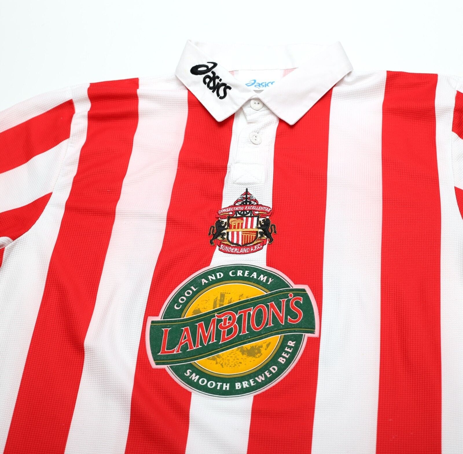 1997/99 PHILLIPS #10 Sunderland Vintage Asics Home Football Shirt Jersey (L)