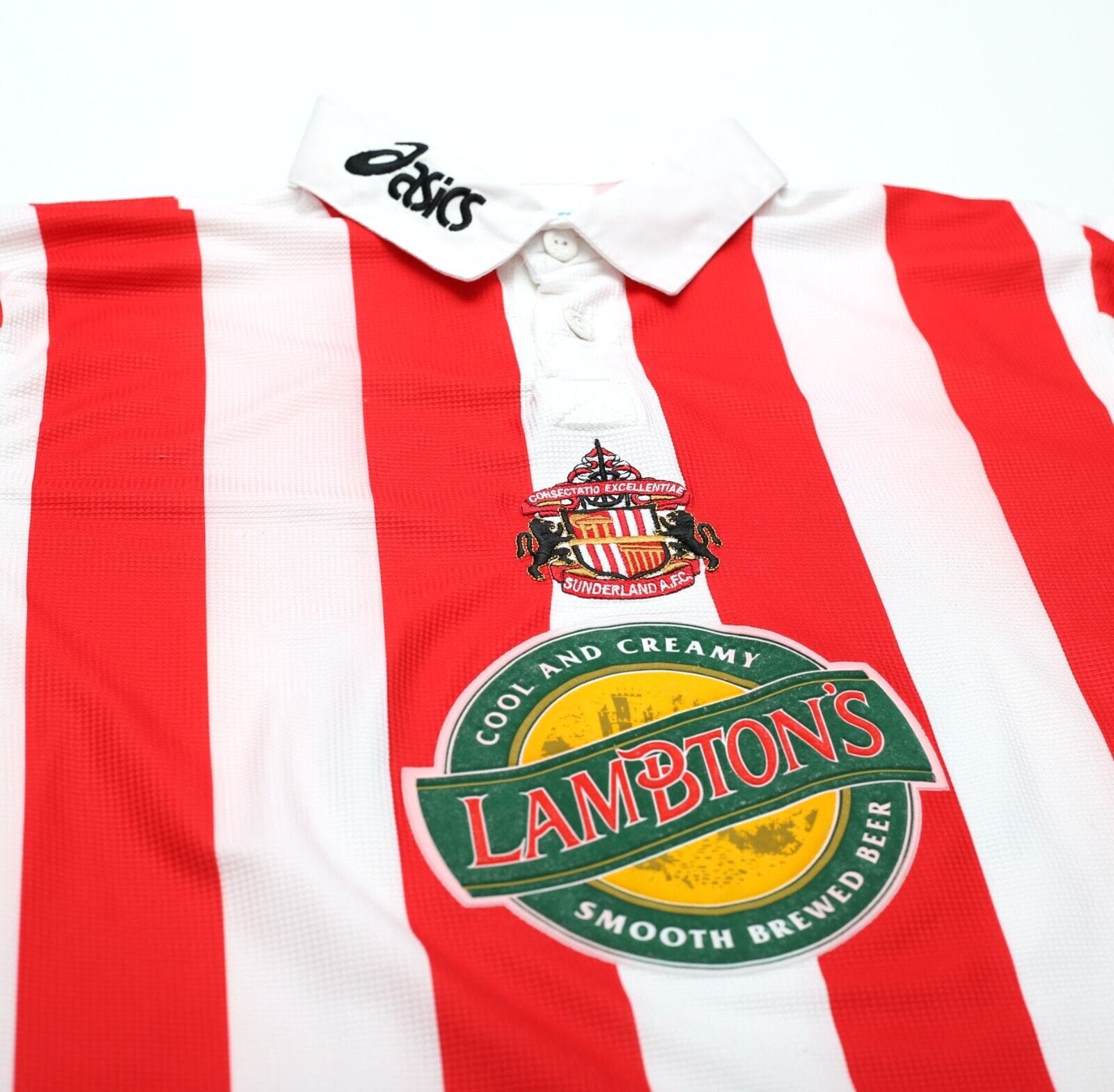 1997/99 PHILLIPS #10 Sunderland Vintage Asics Home Football Shirt Jersey (L)