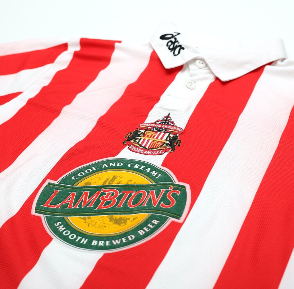 1997/99 PHILLIPS #10 Sunderland Vintage Asics Home Football Shirt Jersey (L)