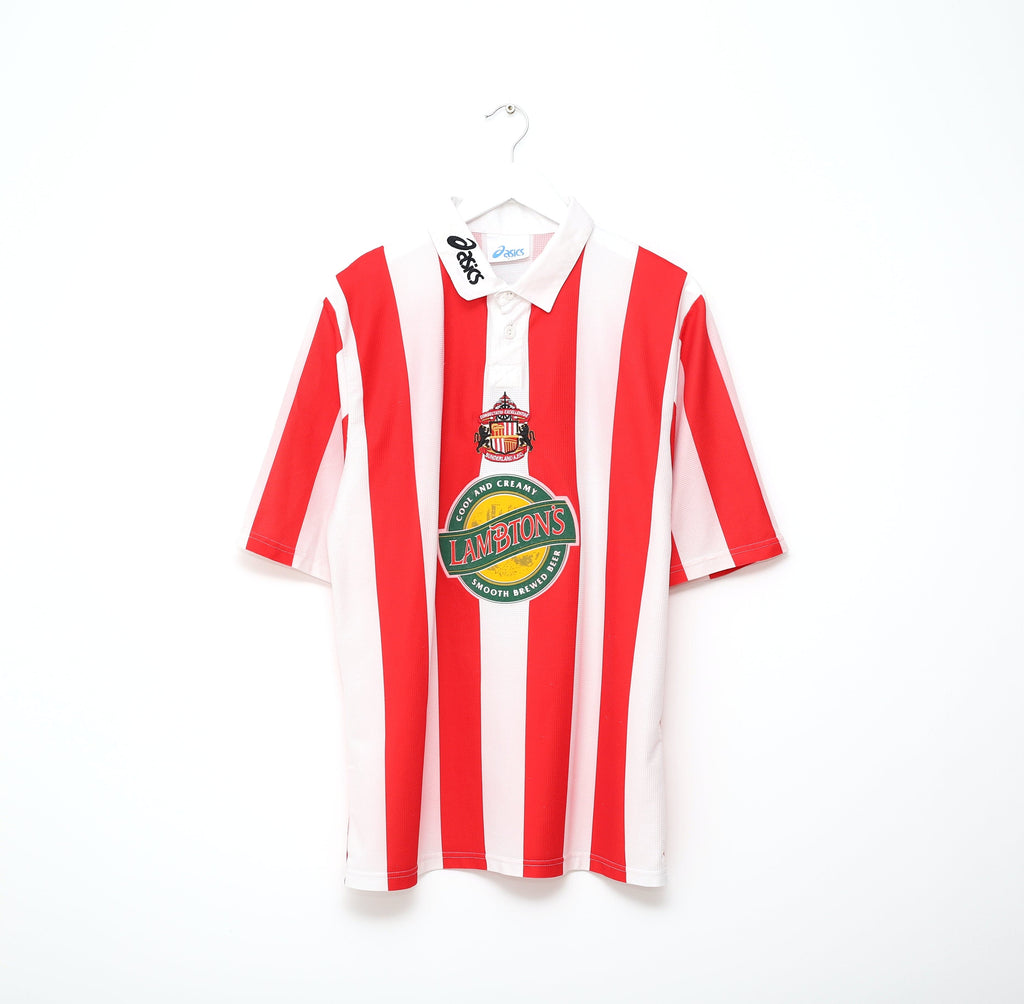 1997/99 PHILLIPS #10 Sunderland Vintage Asics Home Football Shirt Jersey (L)