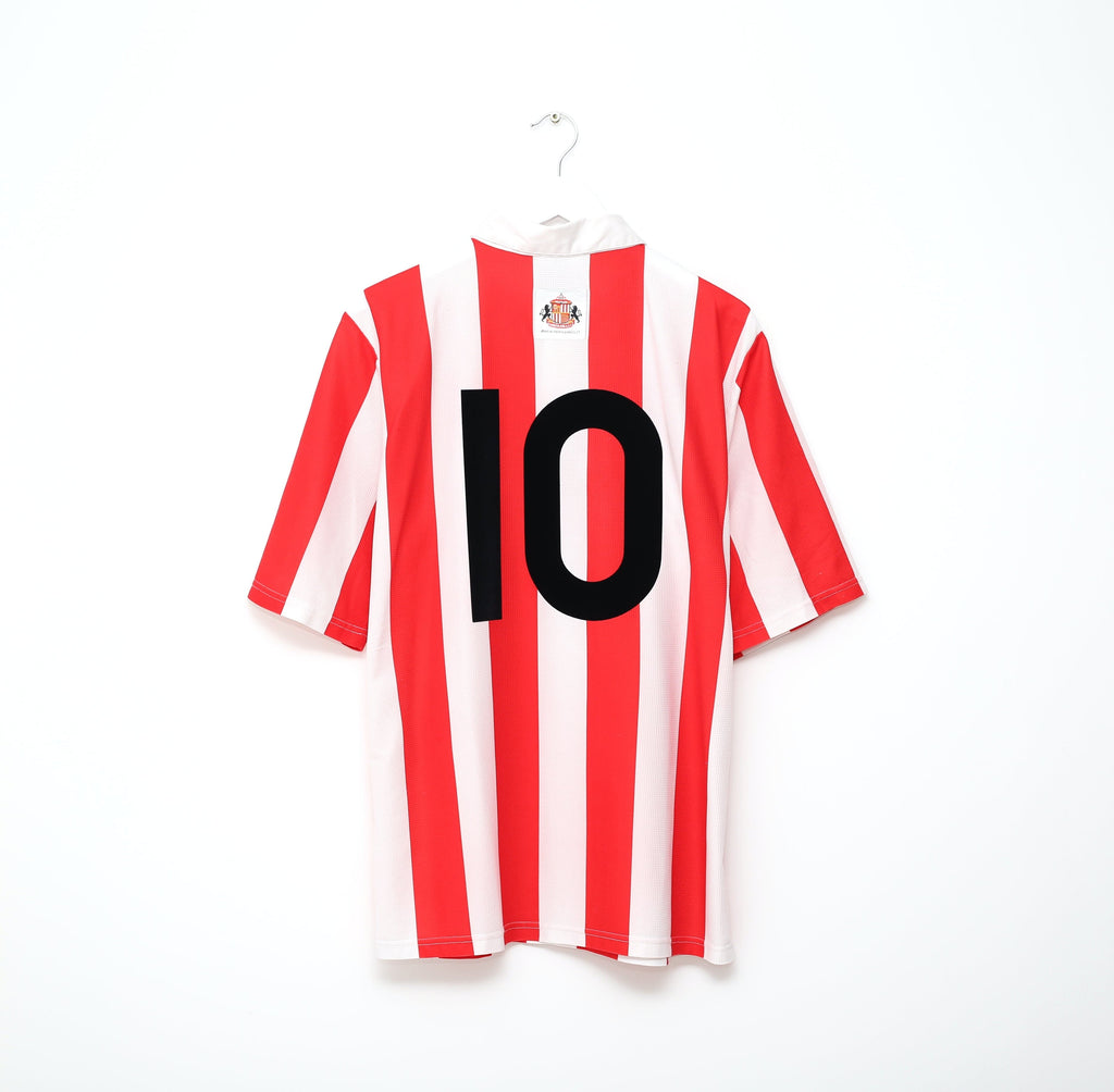 1997/99 PHILLIPS #10 Sunderland Vintage Asics Home Football Shirt Jersey (L)