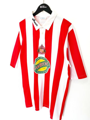 1997/99 PHILLIPS #10 Sunderland Vintage Asics Home Football Shirt Jersey (L/XL)
