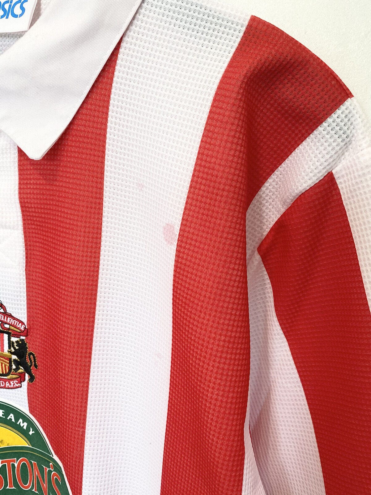 1997/99 PHILLIPS #10 Sunderland Vintage Asics Home Football Shirt Jersey (XL)