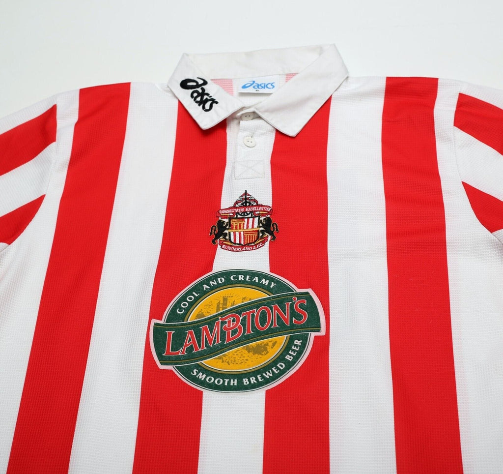 1997/99 PHILLIPS #10 Sunderland Vintage Asics L/S Home Football Shirt (XL)