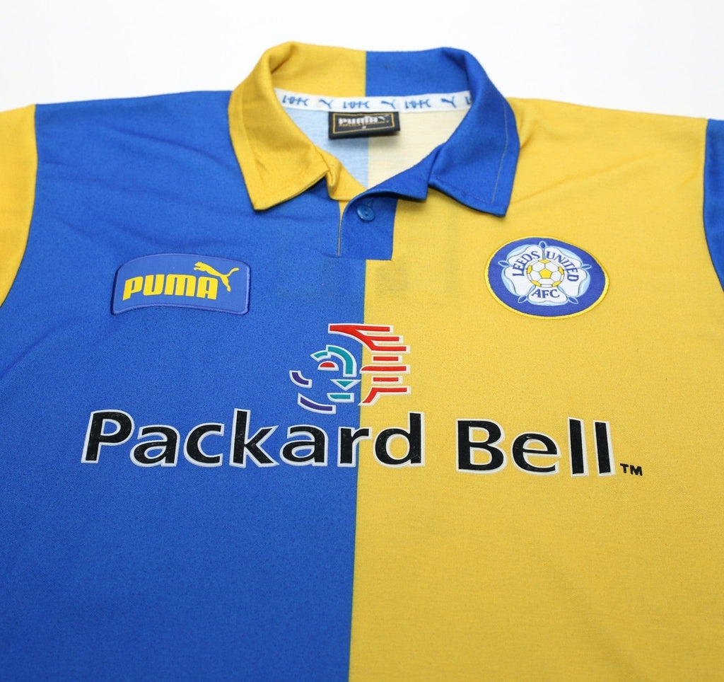 1997/99 RADEBE #5 Leeds United Vintage PUMA Away Football Shirt (S/M)