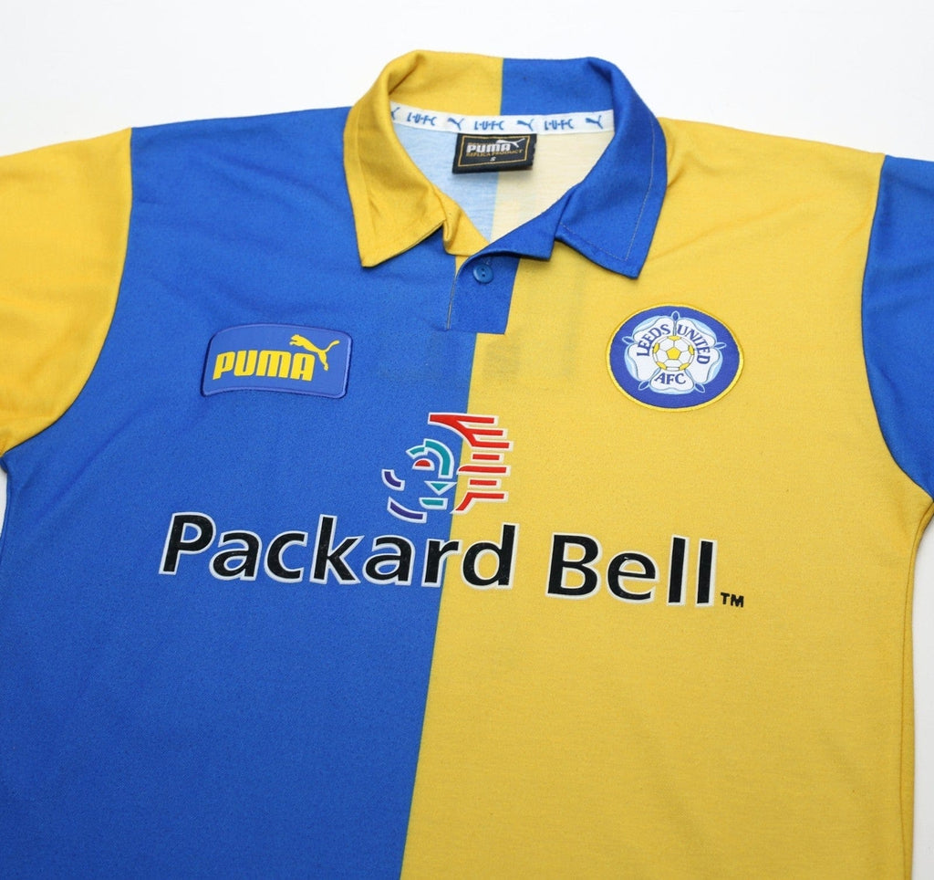 1997/99 RADEBE #5 Leeds United Vintage PUMA Away Football Shirt (S/M)