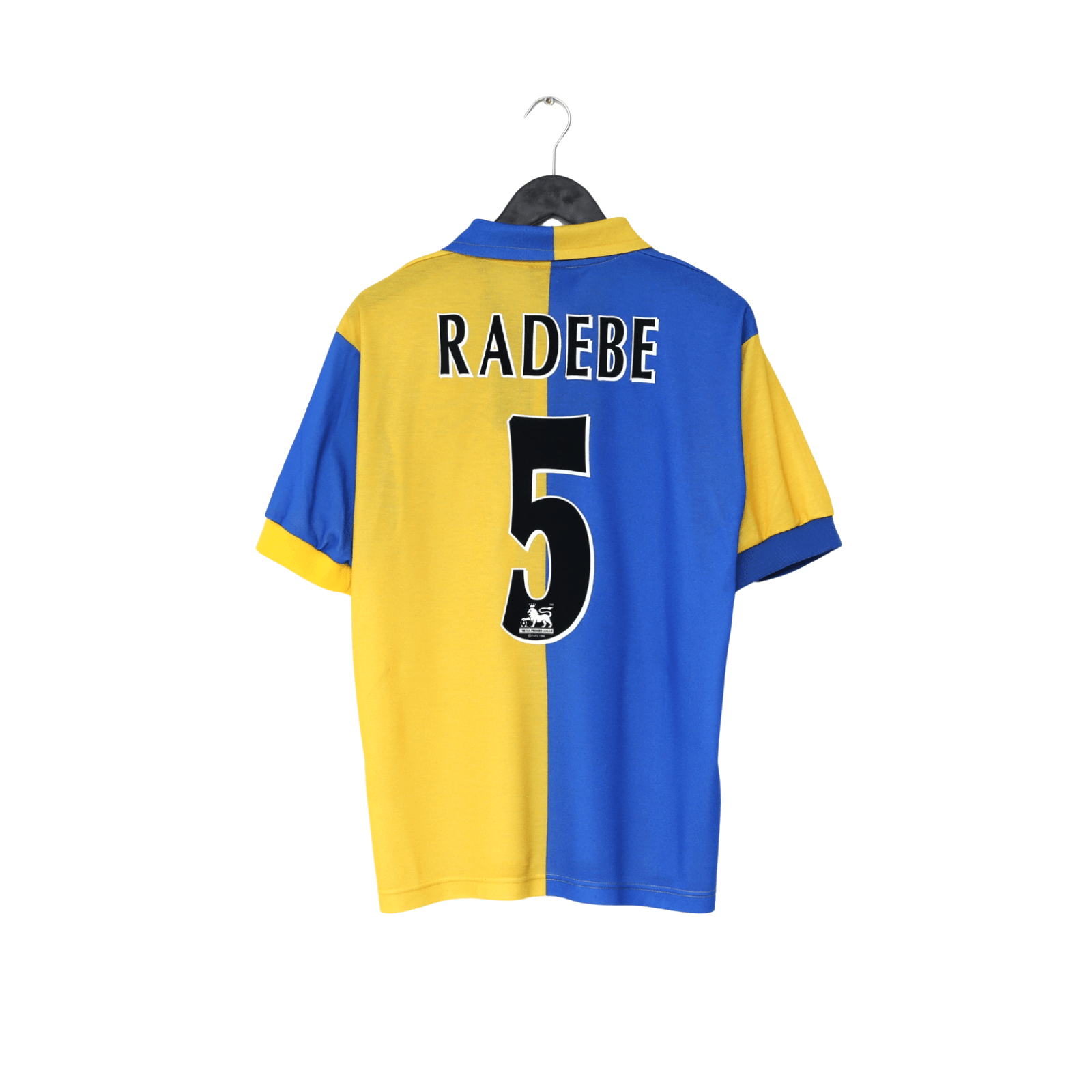 1997/99 RADEBE #5 Leeds United Vintage PUMA Away Football Shirt (S/M)
