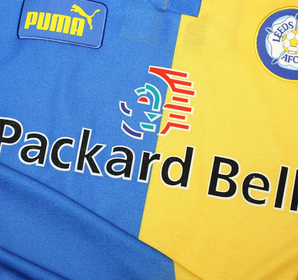 1997/99 RADEBE #5 Leeds United Vintage PUMA Away Football Shirt (S/M)
