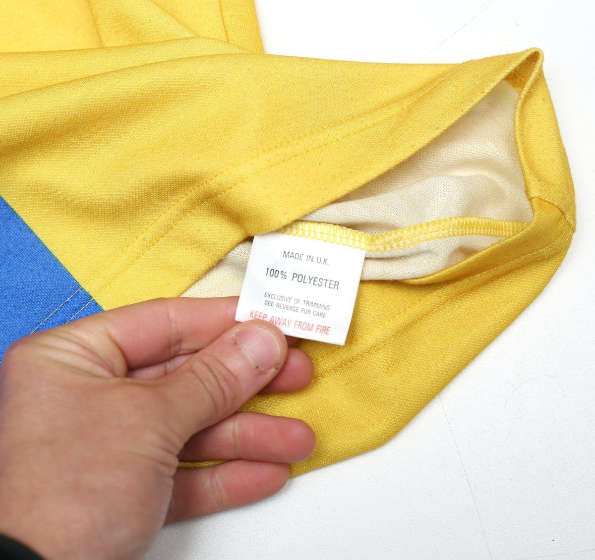 1997/99 RADEBE #5 Leeds United Vintage PUMA Away Football Shirt (S/M)