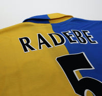 1997/99 RADEBE #5 Leeds United Vintage PUMA Away Football Shirt (S/M)