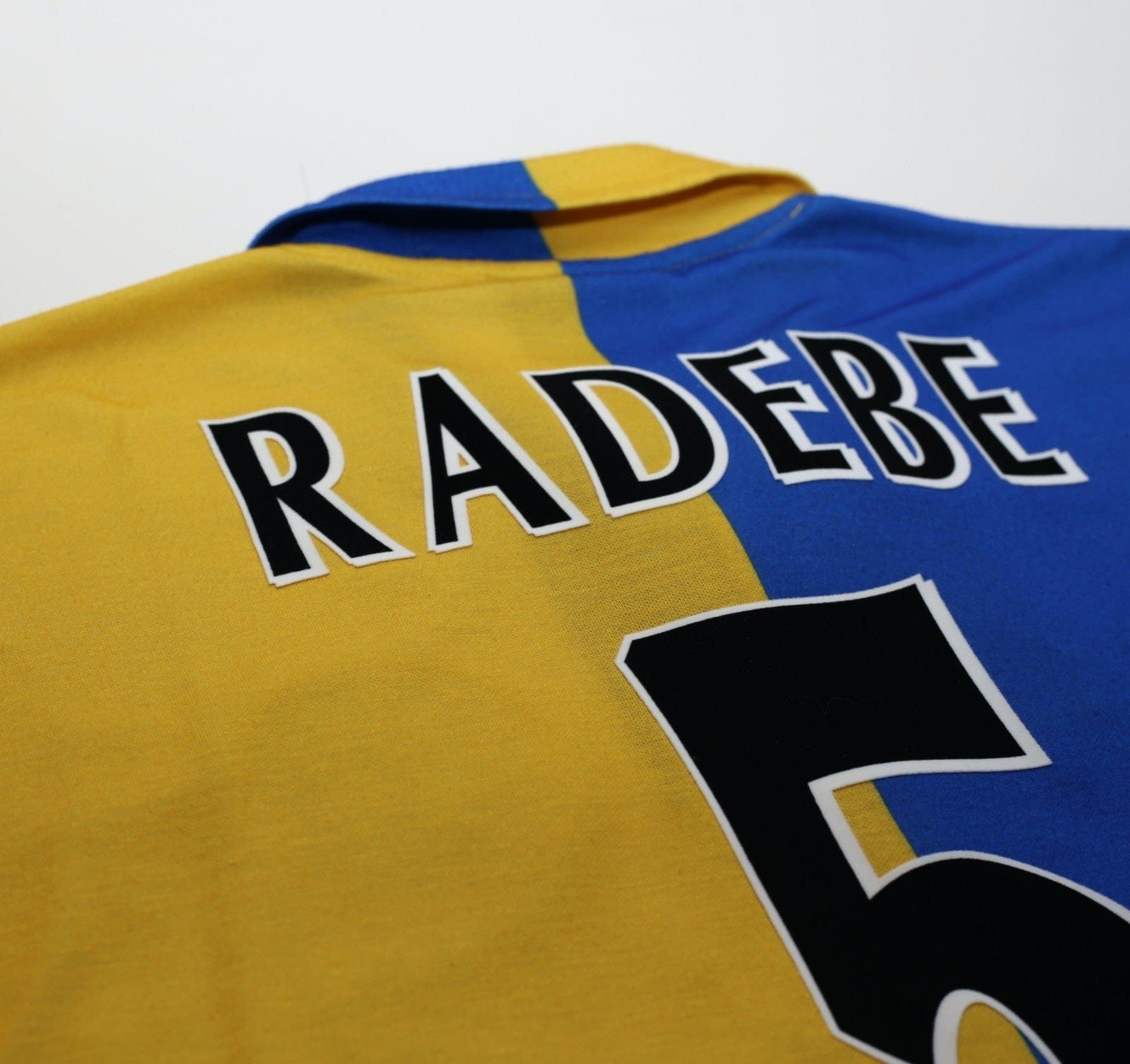 1997/99 RADEBE #5 Leeds United Vintage PUMA Away Football Shirt (S/M)