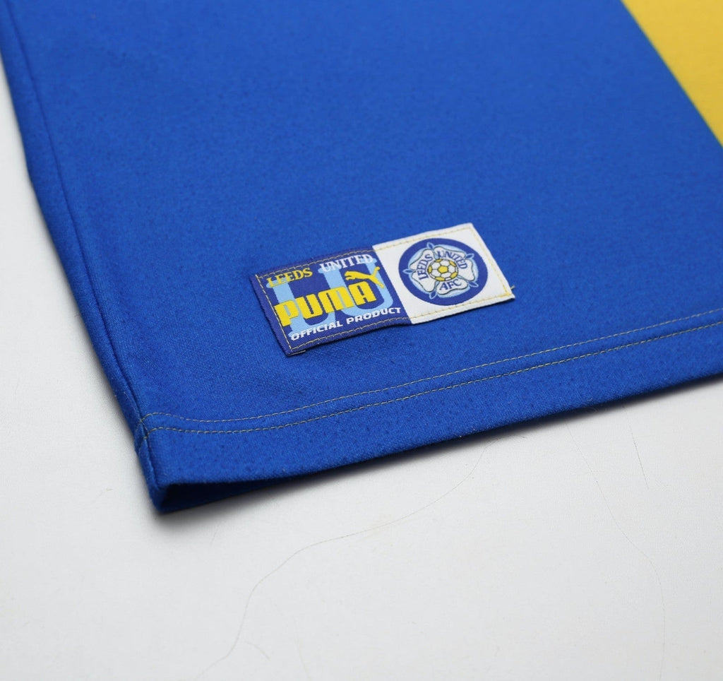 1997/99 RADEBE #5 Leeds United Vintage PUMA Away Football Shirt (S/M)