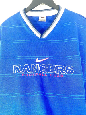 1997/99 RANGERS Vintage Nike Football Leisure Training Shirt (XXL)