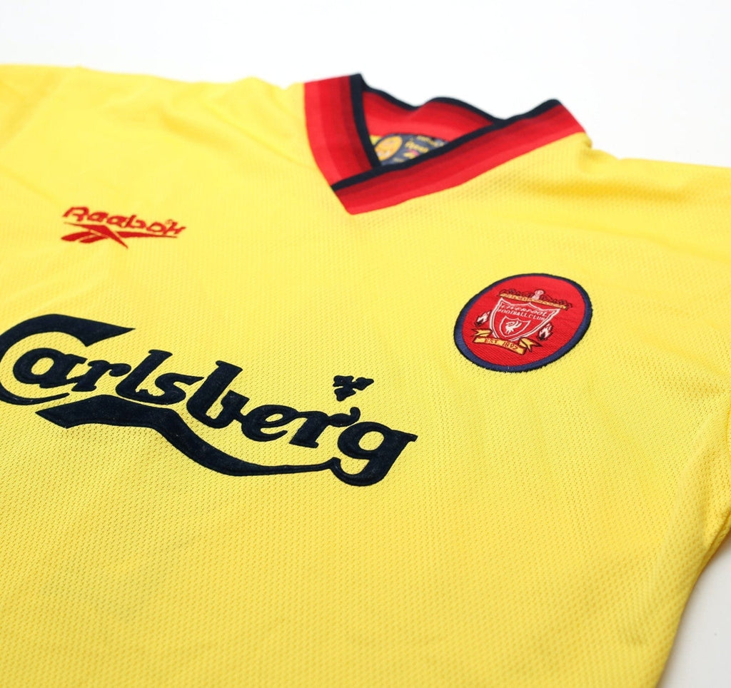 1997/99 REDKNAPP #11 Liverpool Vintage Reebok Away Football Shirt (S) 34/36