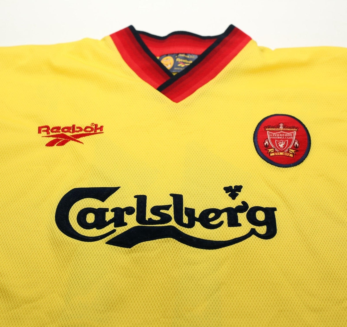 1997/99 REDKNAPP #11 Liverpool Vintage Reebok Away Football Shirt (S) 34/36