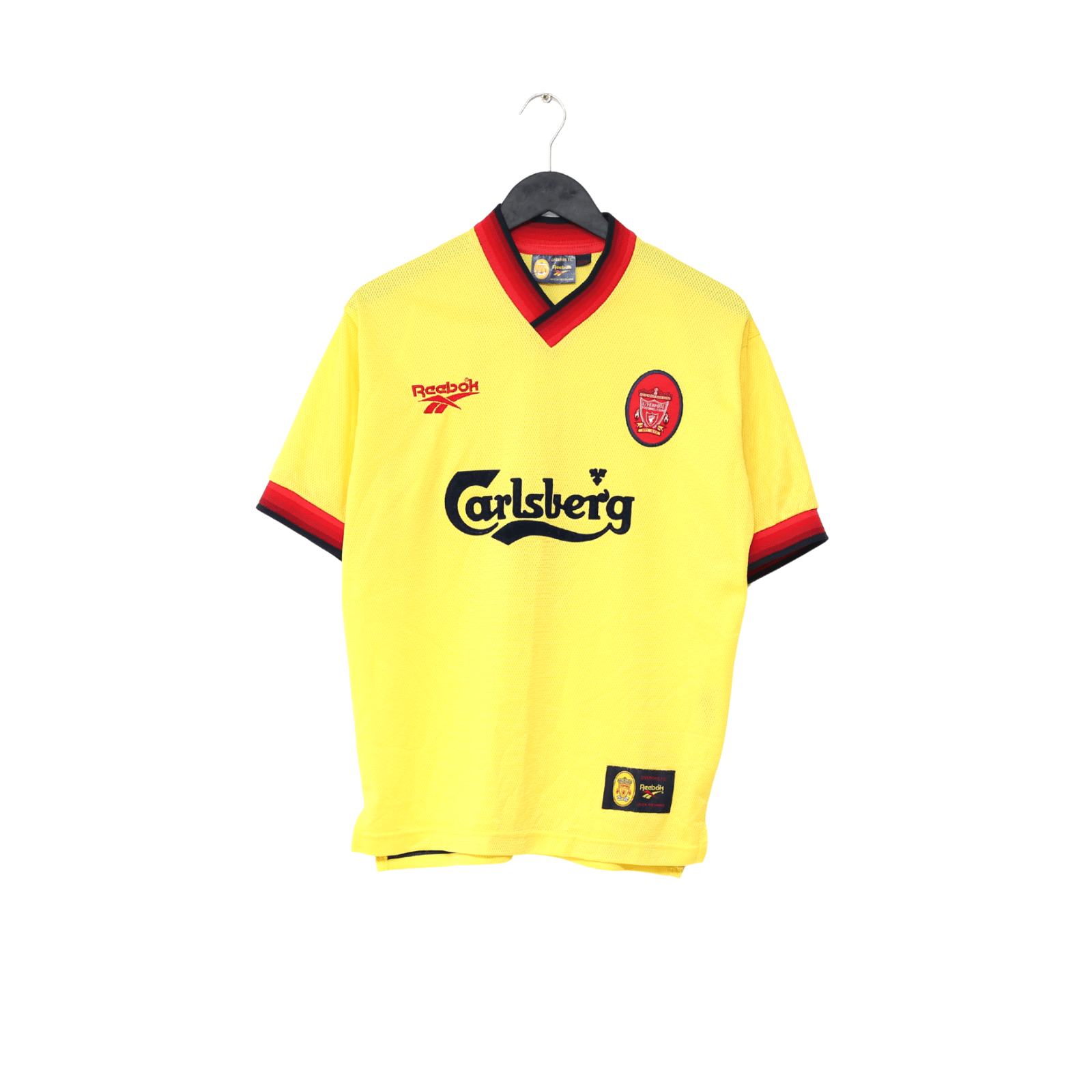 1997/99 REDKNAPP #11 Liverpool Vintage Reebok Away Football Shirt (S) 34/36