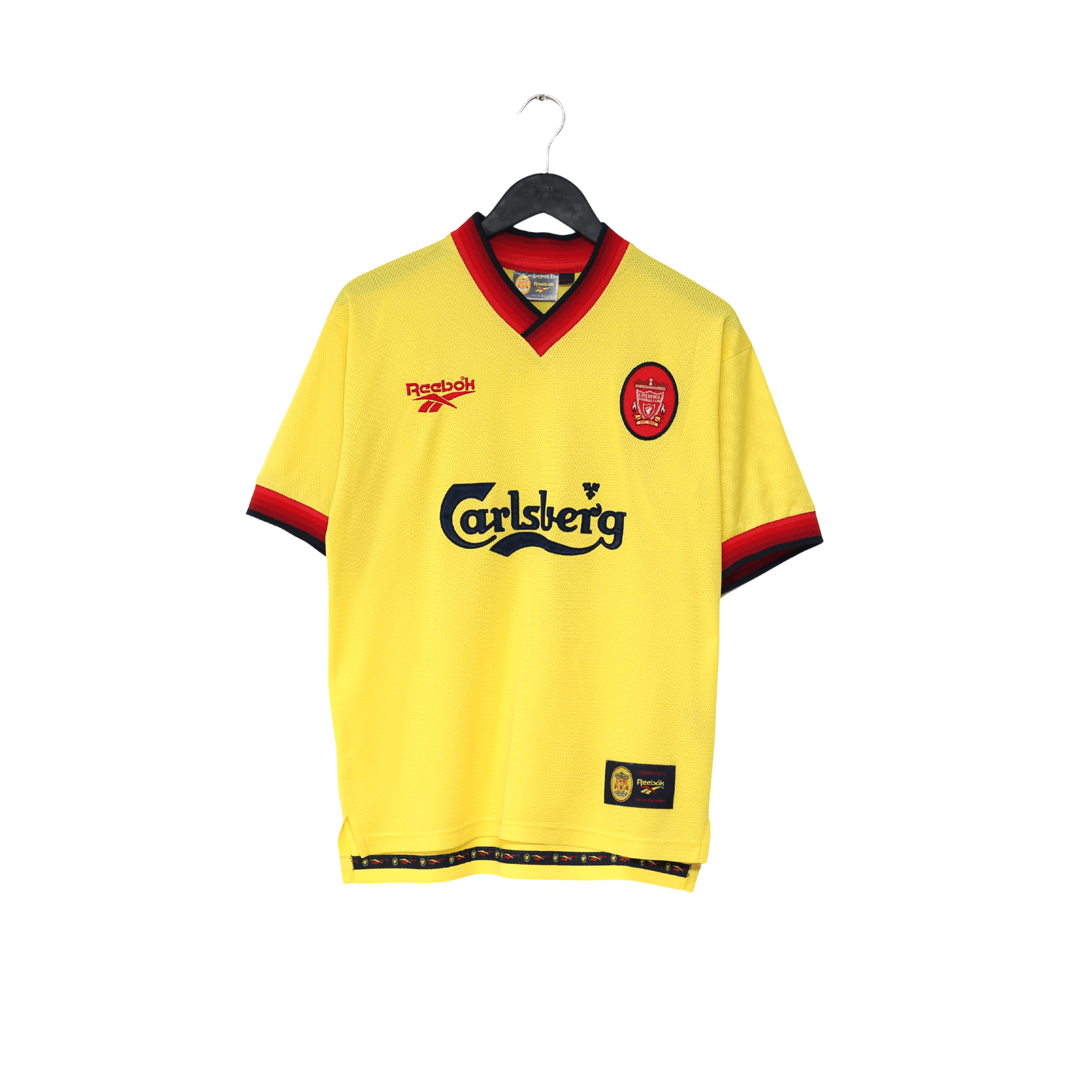 1997/99 REDKNAPP #11 Liverpool Vintage Reebok Away Football Shirt (S) 34/36