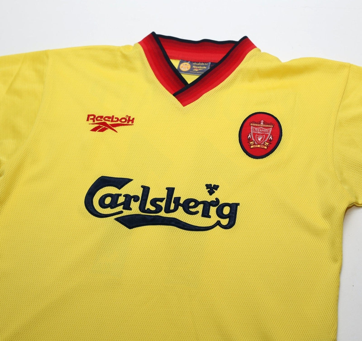 1997/99 REDKNAPP #11 Liverpool Vintage Reebok Away Football Shirt (S) 34/36