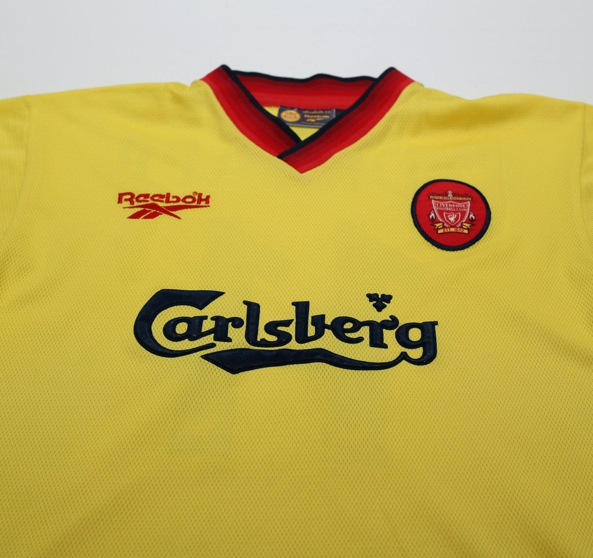 1997/99 REDKNAPP #11 Liverpool Vintage Reebok Away Football Shirt (S) 34/36