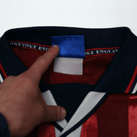 1997/99 Shearer #9 England Vintage Umbro Away Football Shirt (L) Le Tournoi