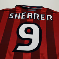 1997/99 Shearer #9 England Vintage Umbro Away Football Shirt (L) Le Tournoi