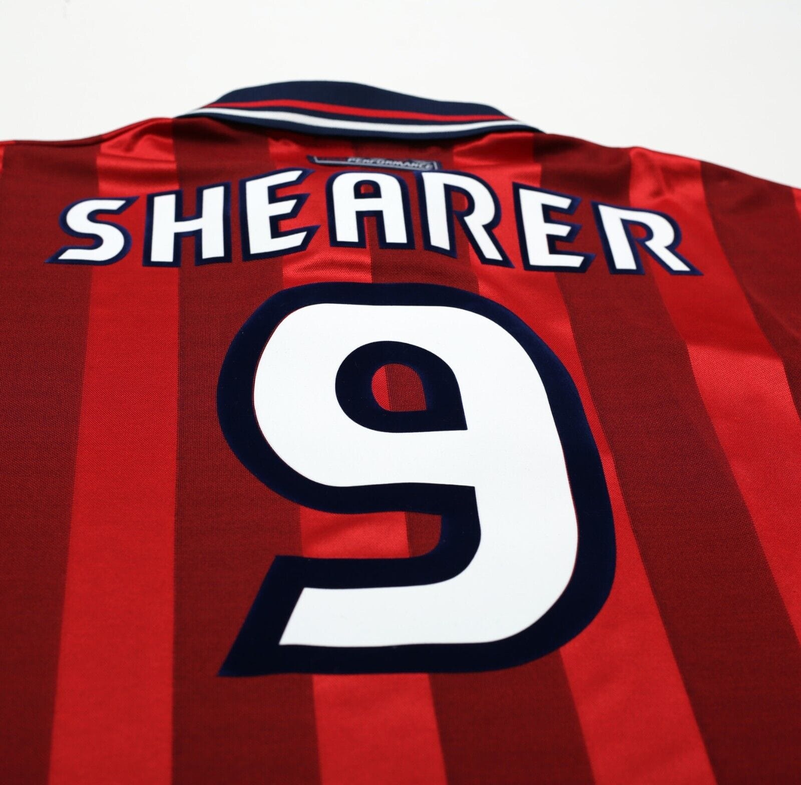 1997/99 SHEARER #9 England Vintage Umbro Away Football Shirt (M