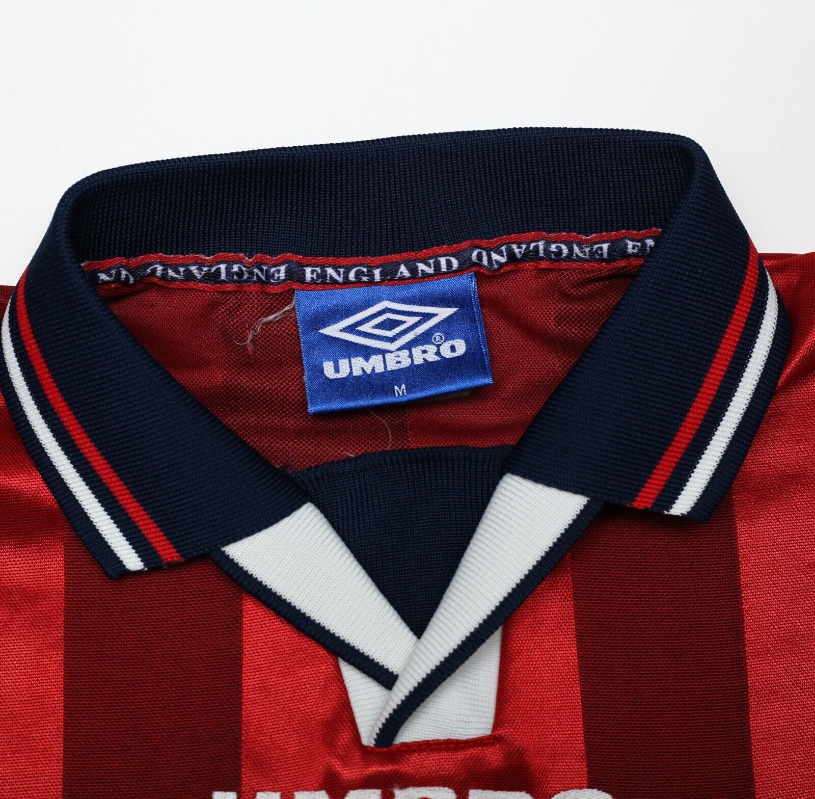 1997/99 SHEARER #9 England Vintage Umbro Away Football Shirt (M