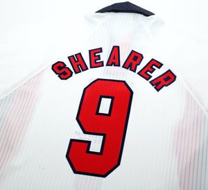 1997/99 SHEARER #9 England Vintage Umbro Home Football Shirt M/L World Cup 1998