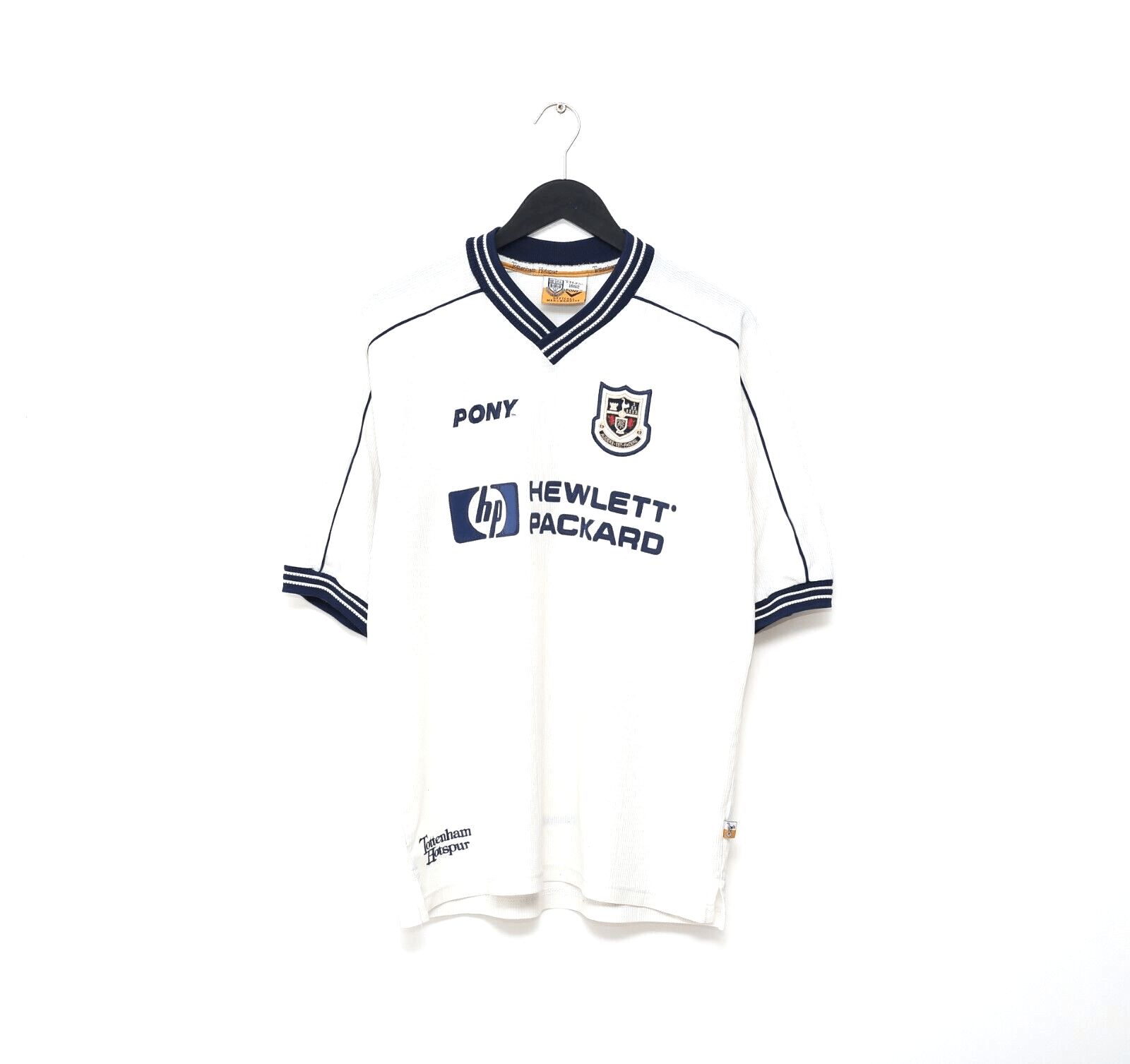 1997 99 TOTTENHAM HOTSPUR Vintage PONY Home Football Shirt L Football Shirt Collective