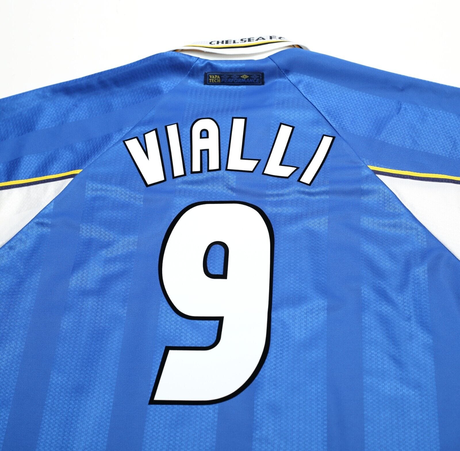 1997/99 VIALLI #9 Chelsea Vintage Umbro CUP WINNERS CUP FINAL Football Shirt XL