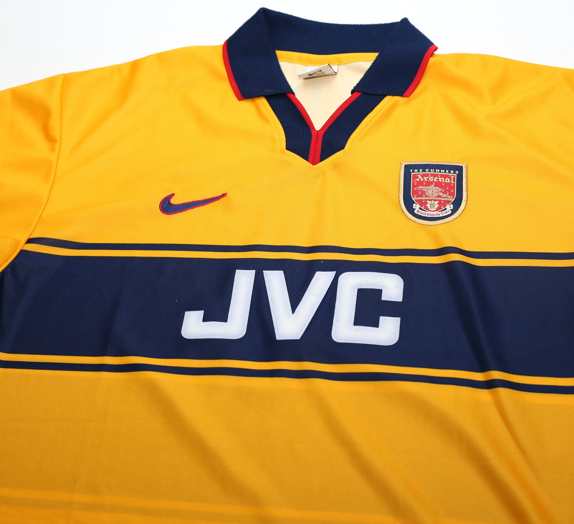1997/99 VIEIRA #4 Arsenal Nike Away Football Shirt (XL)