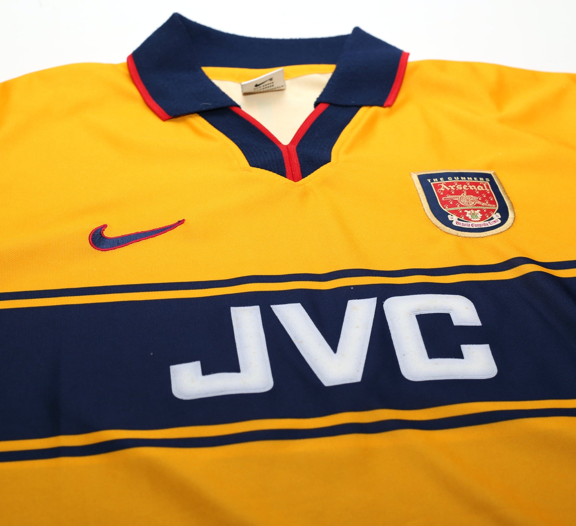 1997/99 VIEIRA #4 Arsenal Nike Away Football Shirt (XL)