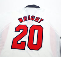 1997/99 WRIGHT #20 England Vintage Umbro Home Football Shirt (L) Le Tournoi