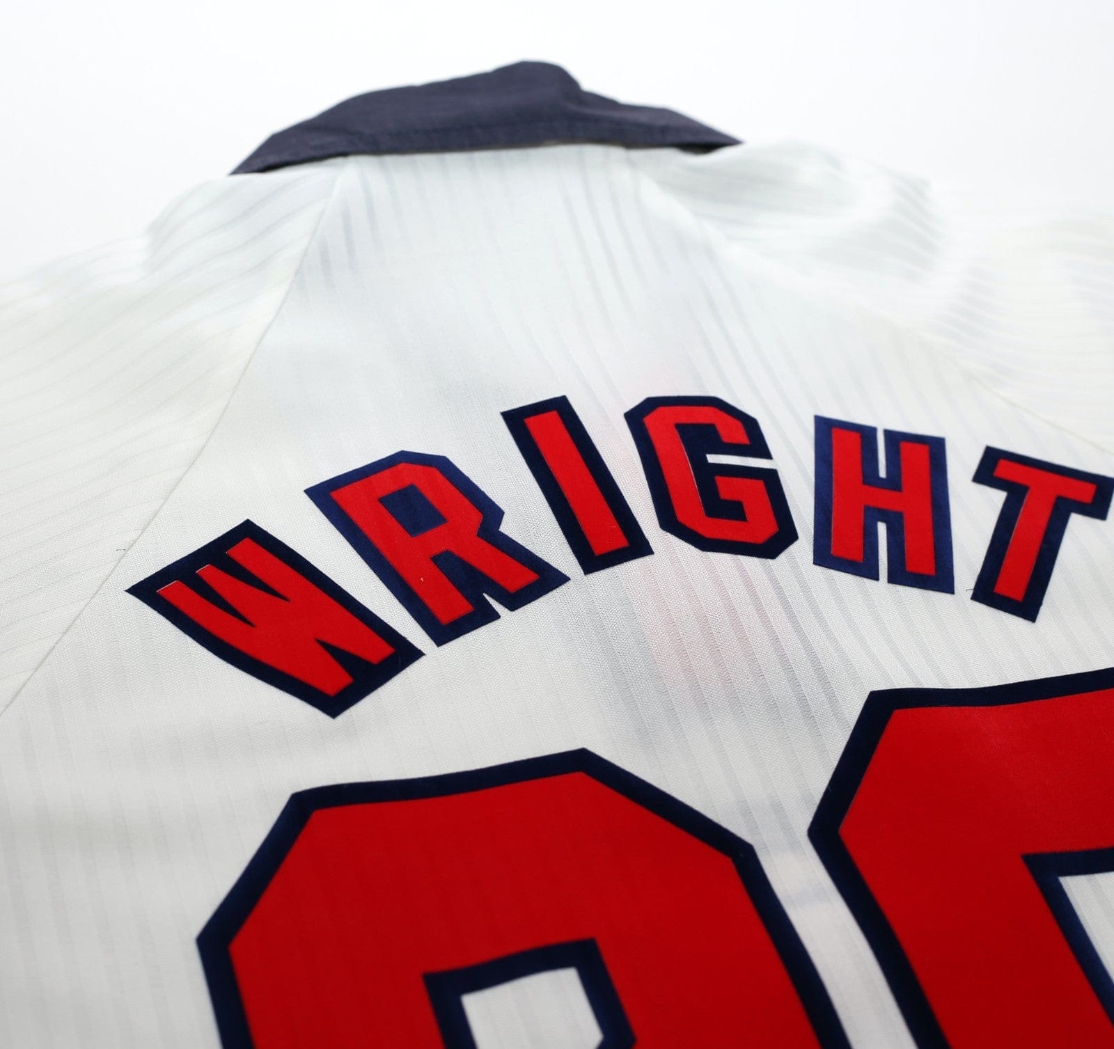 1997/99 WRIGHT #20 England Vintage Umbro Home Football Shirt (L) Le Tournoi