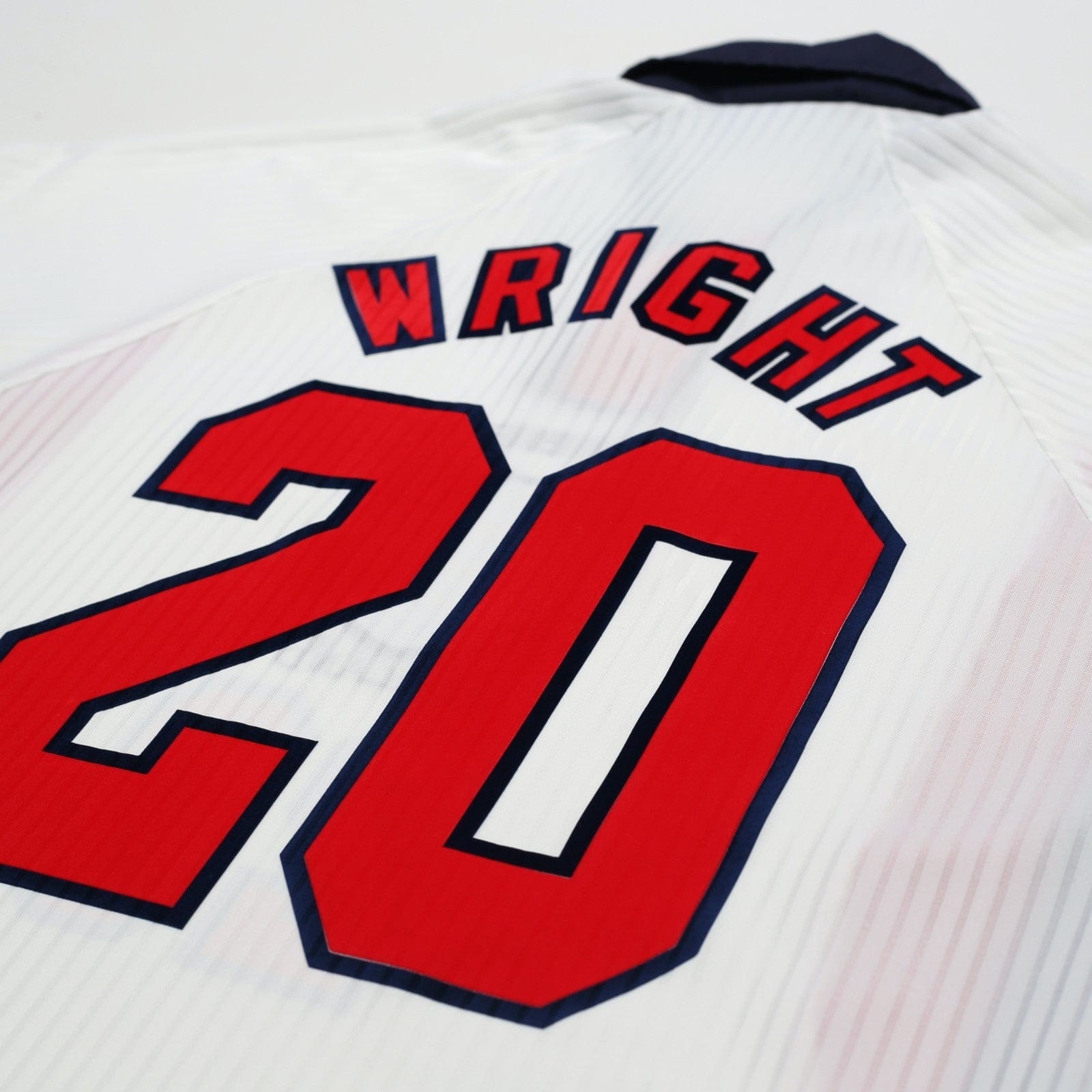 1997/99 Wright #20 England Vintage Umbro Home Football Shirt (M) WC 1998